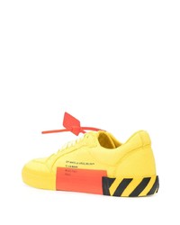Мужские желтые низкие кеды от Off-White
