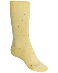 Желтые носки в горошек