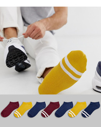 Мужские желтые носки-невидимки от ASOS DESIGN
