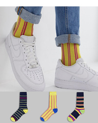 Мужские желтые носки с принтом от ASOS DESIGN