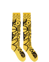 Мужские желтые носки от Charles Jeffrey Loverboy
