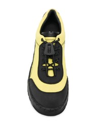 Мужские желтые рабочие ботинки из плотной ткани от Camper Lab