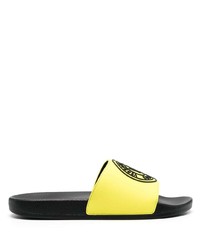 Мужские желтые резиновые сандалии от VERSACE JEANS COUTURE