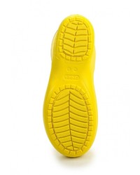 Женские желтые резиновые сапоги от Crocs