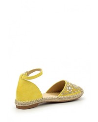 Желтые сандалии на плоской подошве от Chasse