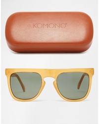 Мужские желтые солнцезащитные очки от Komono