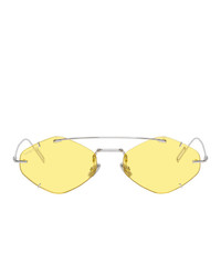 Мужские желтые солнцезащитные очки от Dior Homme