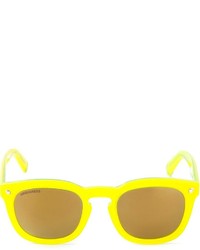 Мужские желтые солнцезащитные очки от DSQUARED2