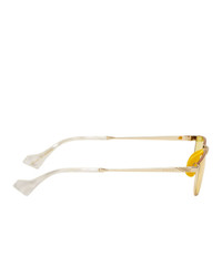 Мужские желтые солнцезащитные очки от Gucci