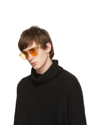 Мужские желтые солнцезащитные очки от McQ Alexander McQueen