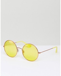 Мужские желтые солнцезащитные очки от Ray-Ban