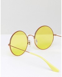 Мужские желтые солнцезащитные очки от Ray-Ban