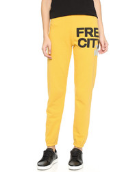Женские желтые спортивные штаны от Freecity
