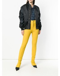 Желтые узкие брюки от Lanvin