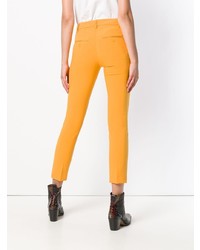 Желтые узкие брюки от Dondup