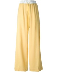 Желтые шерстяные широкие брюки от 3.1 Phillip Lim