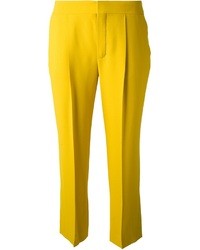 Желтые широкие брюки от Chloé