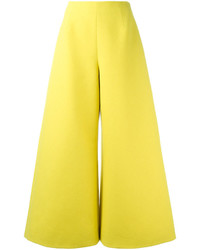 Желтые широкие брюки от DELPOZO