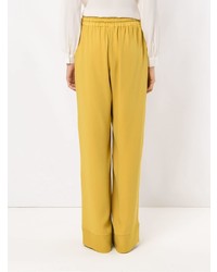 Желтые широкие брюки от Egrey