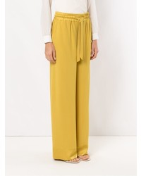Желтые широкие брюки от Egrey