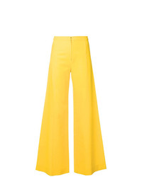 Желтые широкие брюки от Emanuel Ungaro Vintage