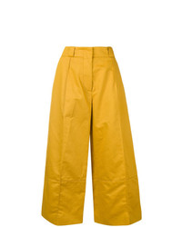 Желтые широкие брюки от Marni
