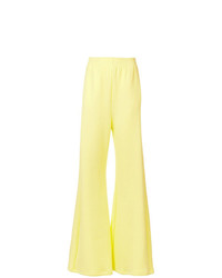 Желтые широкие брюки от MM6 MAISON MARGIELA