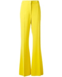 Желтые широкие брюки от Rochas