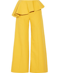 Желтые широкие брюки от Rosie Assoulin