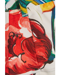 Женские желтые шорты с принтом от Dolce & Gabbana