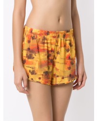 Женские желтые шорты с принтом от Lygia & Nanny
