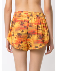 Женские желтые шорты с принтом от Lygia & Nanny