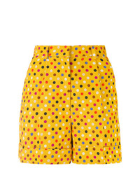 Женские желтые шорты с принтом от Rossella Jardini