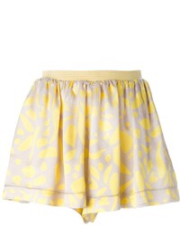Женские желтые шорты с цветочным принтом от Missoni