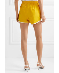Женские желтые шорты от Miu Miu
