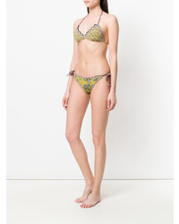 Желтый бикини-топ с принтом от Anjuna