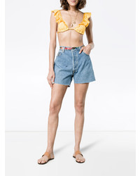 Желтый бикини-топ от Hunza G