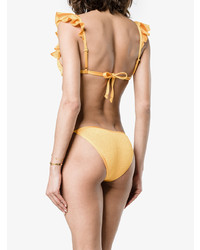Желтый бикини-топ от Hunza G