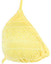 Желтый бикини-топ от Cecilia Prado
