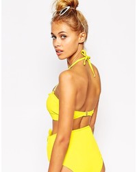 Желтый бикини-топ от Motel