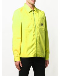 Мужской желтый бомбер от Stussy