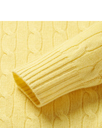 Мужской желтый вязаный свитер от Polo Ralph Lauren