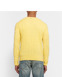 Мужской желтый вязаный свитер от Polo Ralph Lauren