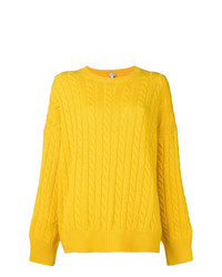 Женский желтый вязаный свитер от Loewe