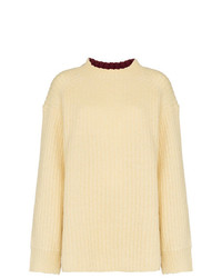 Желтый вязаный свободный свитер от Calvin Klein 205W39nyc