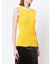 Желтый вязаный топ без рукавов от Calvin Klein 205W39nyc