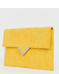 Желтый замшевый клатч от Accessorize