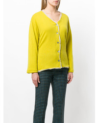 Женский желтый кардиган от Marni