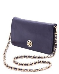 Желтый кожаный клатч от Tory Burch