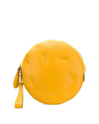 Желтый кожаный клатч от Anya Hindmarch
